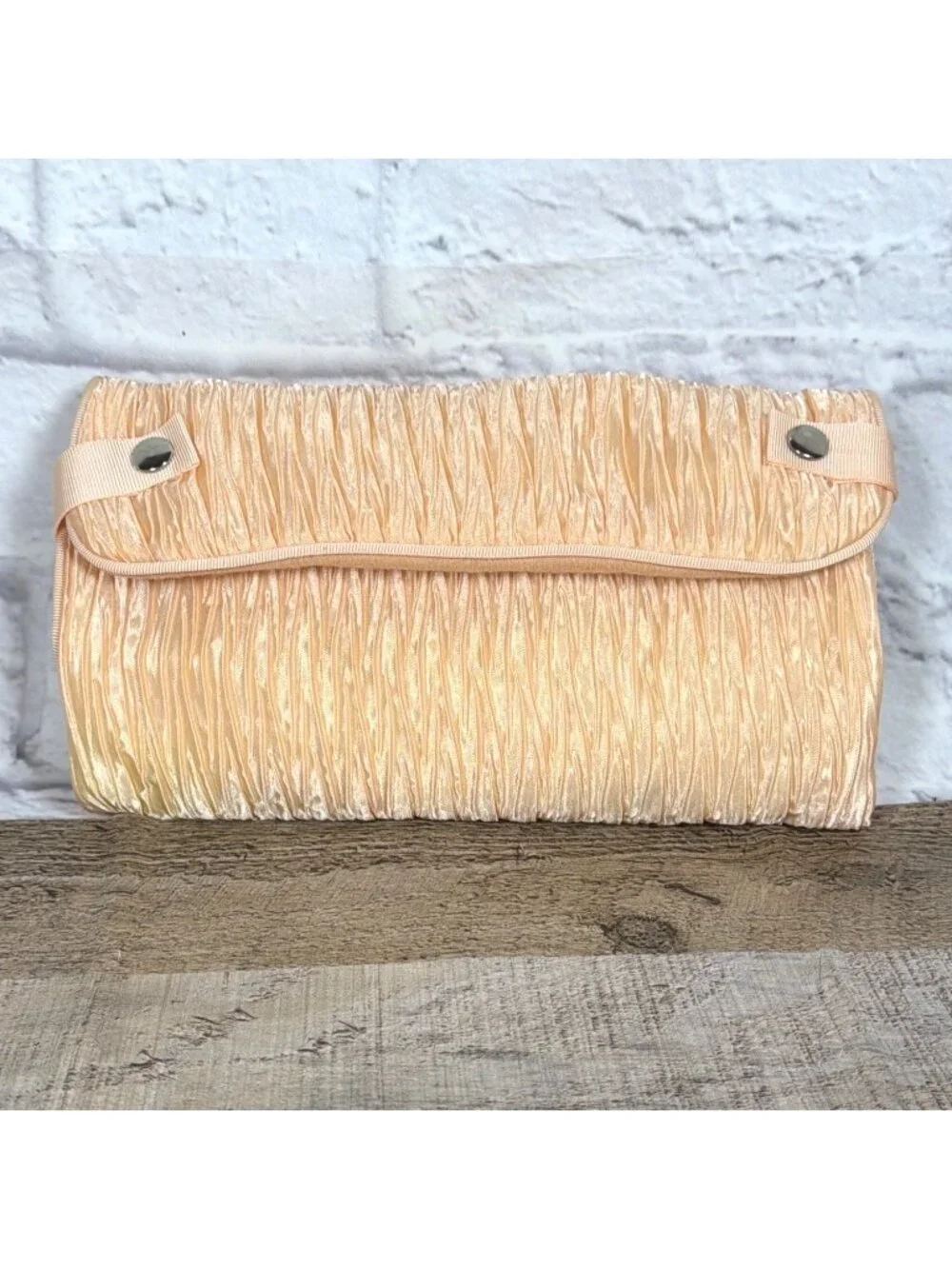 VTG Luxury Karl Lagerfeld Travel Vanity Cosmetic Jewelry Organizer Roll Clutch - Picture 12 of 16